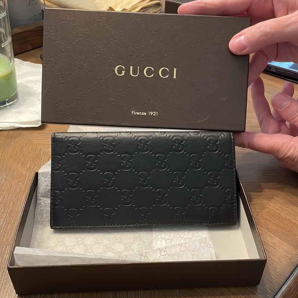 Gucci Black Embossed Wallet